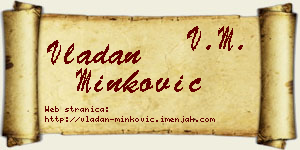 Vladan Minković vizit kartica
